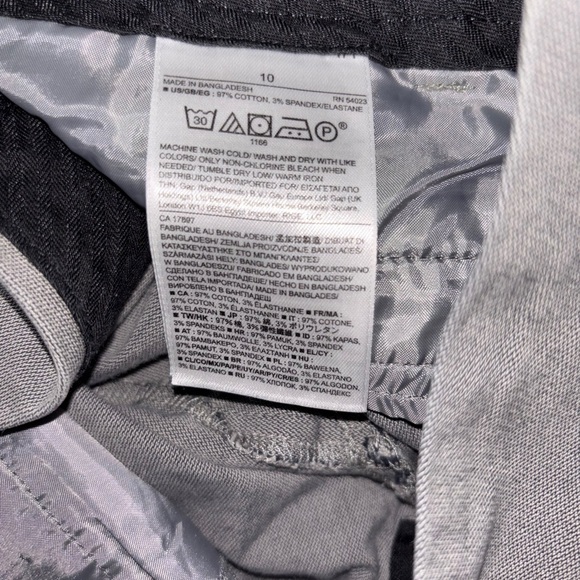 Banana Republic Gray Straight-Leg Pants Size 10 - Picture 11 of 11